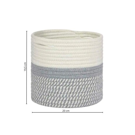 Canasto Seamix 20 cm Gris