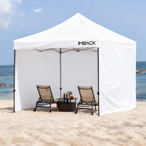 Gazebo Plegable Reforzado 3x3 M Con Paredes Carpa Autoarmable Jardin Playa Patio Toldo Imback Color Blanco Gazebo Plegable Reforzado 3x3 M Con Paredes Carpa Autoarmable Jardin Playa Patio Toldo Imback Color Blanco