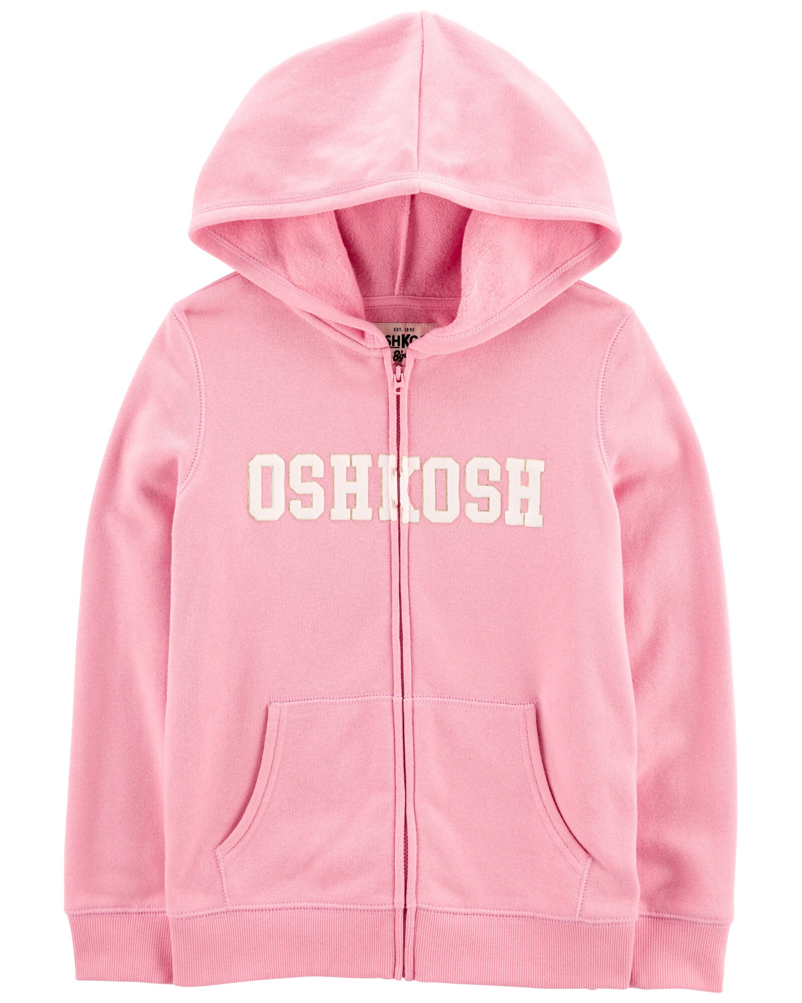 Campera de algodón con felpa con capucha y logo bordado 0