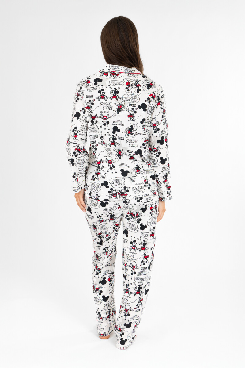 Pijama americano mickey Blanco