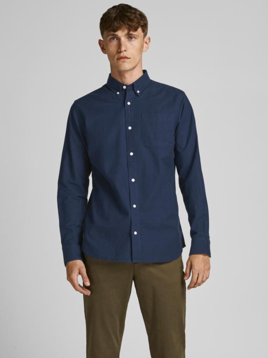 Camisa Oxford Clásica - Navy Blazer 