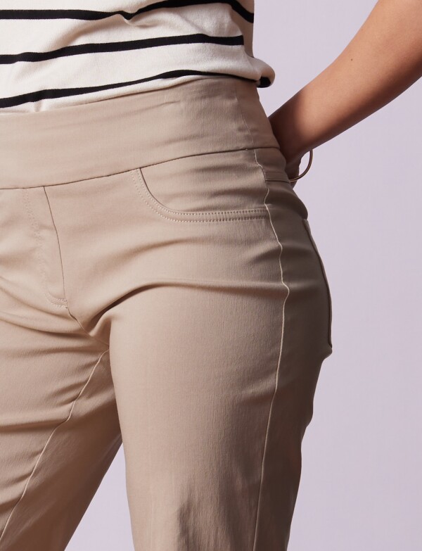 Bermuda Pretina Ancha BEIGE