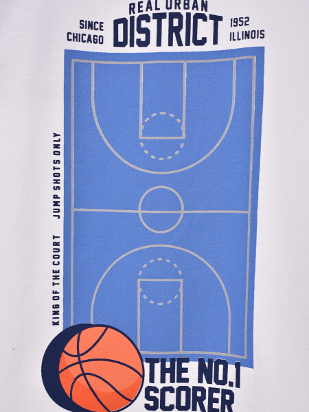 REMERA ESTAMPADA OFF WHITE