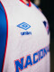 CAMISETA BASKET 2026 Nacional Hombre Coral, Blanco