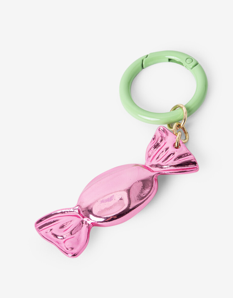 Llavero Dijes Llavero Y Bag Charm Caramelo - Combinacion Bicolor
