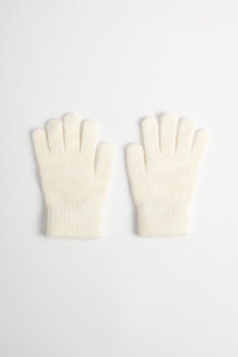 Guantes punto - Beige Melange 