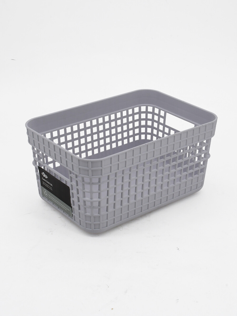 CESTA PLASTICA - BLANCO 