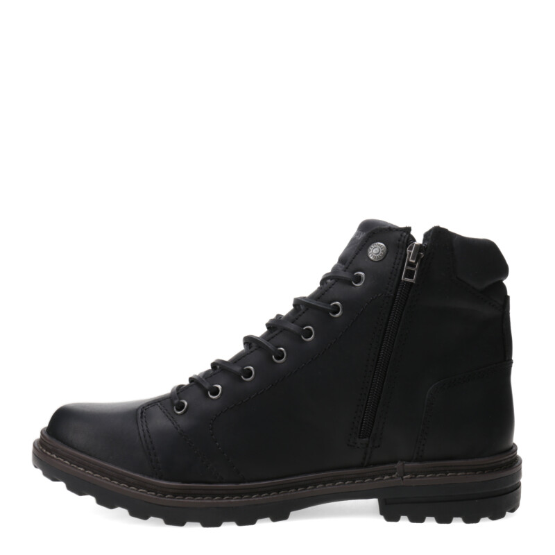 Bota de Mujer Freeway Casual Negro (Cuero Graso)