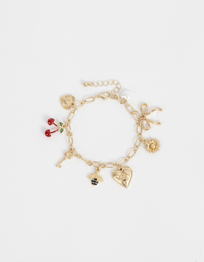 Pulseras Flexibles Multi dijes Pulsera Flexible Multidijes - Dorado