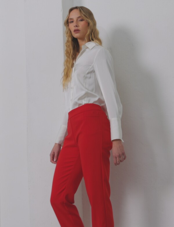 Pantalon Sastrero Slim ROJO