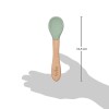 Cuchara de silicona y bambu BUBA verde