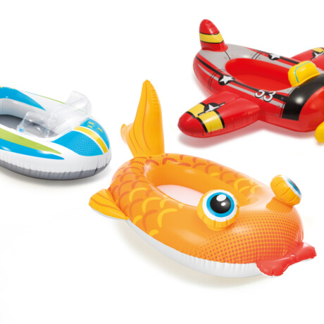 INTEX MINI BOTE INFLABLE PARA NIÑOS EN 3 DISEÑOS TIBURON - AUTO - CAMION Intex Mini Bote Inflable Para Niños En 3 Diseños Tiburon - Auto - Camion