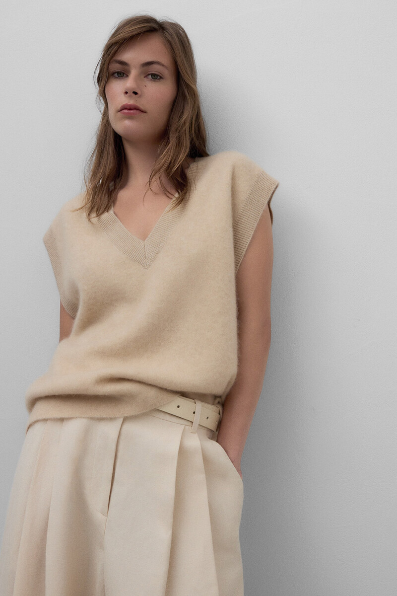 CHALECO PUNTO Camel