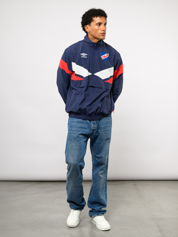 Buzo Medio Cierre Frostbite Nacional Hombre Azul Marino, Rojo, Blanco