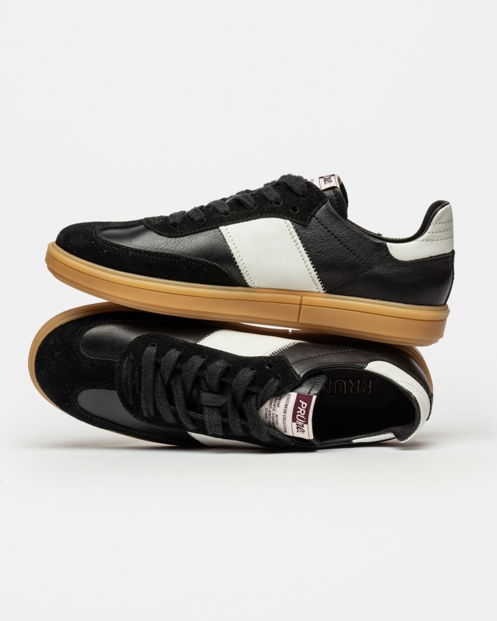 Sneaker Nil en cuero liso Negro
