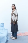 Cardigan rombos marrón