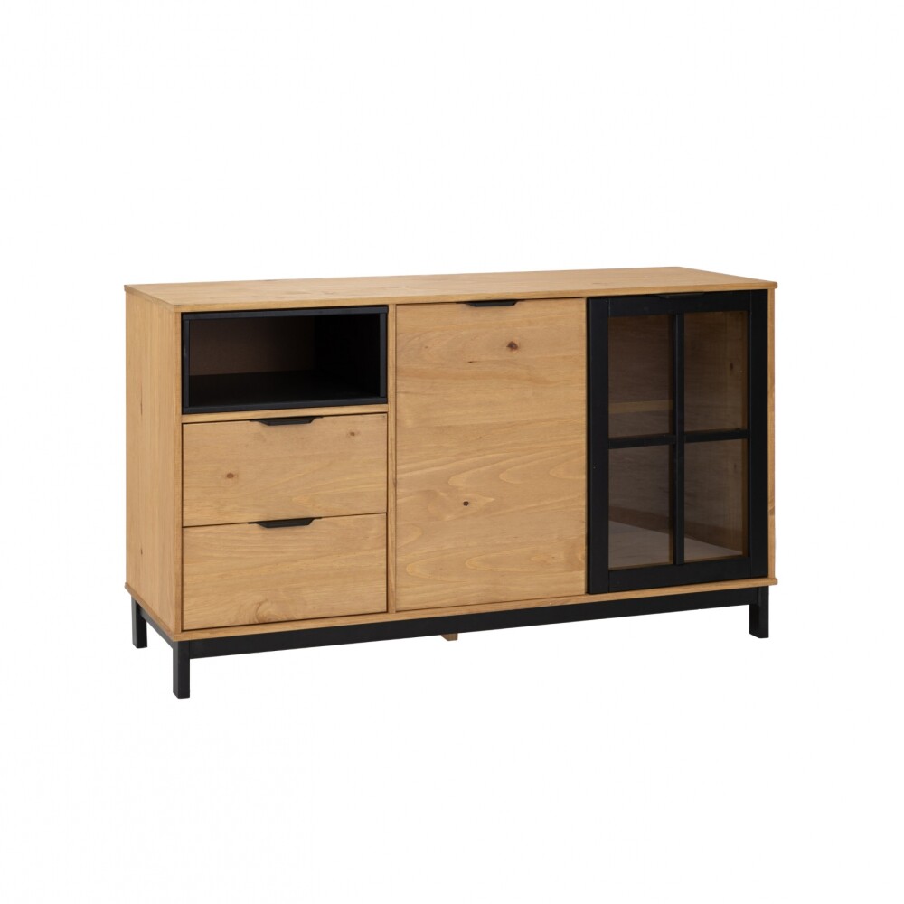 Aparador Bargueño Rack - Madera Maciza - Denise Aparador Bargueño Rack - Madera Maciza - Denise