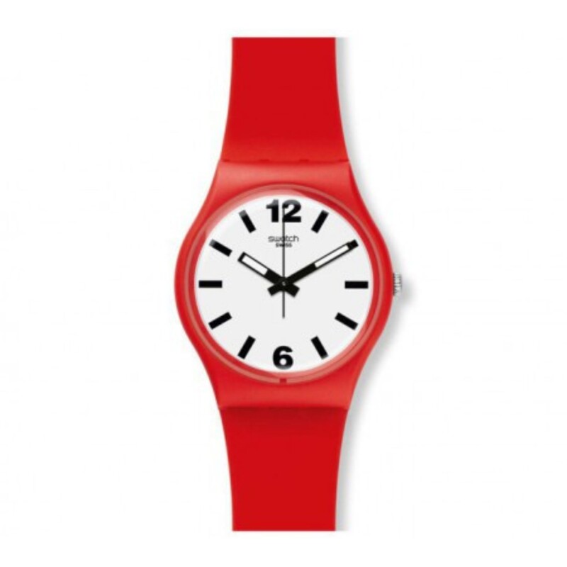 Reloj Swatch GR162 en silicona color rojo Rojo