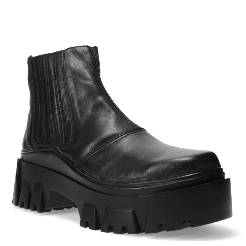 Botas de Mujer Miss Carol NING de cuero con elástico Negro