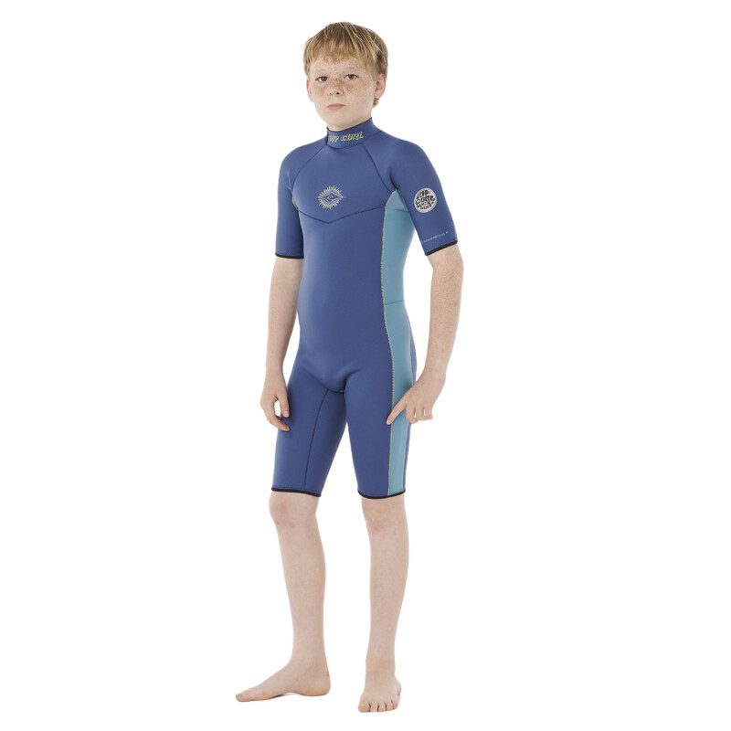 Traje Rip Curl de Niño Dawn Patrol Back Zip Spring - Azul Traje Rip Curl de Niño Dawn Patrol Back Zip Spring - Azul