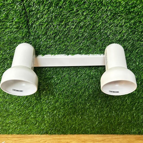 [OUTLET] Luminaria Aplique Spot de Dos Porta Lámparas E27 Blanco [OUTLET] Luminaria Aplique Spot de Dos Porta Lámparas E27 Blanco