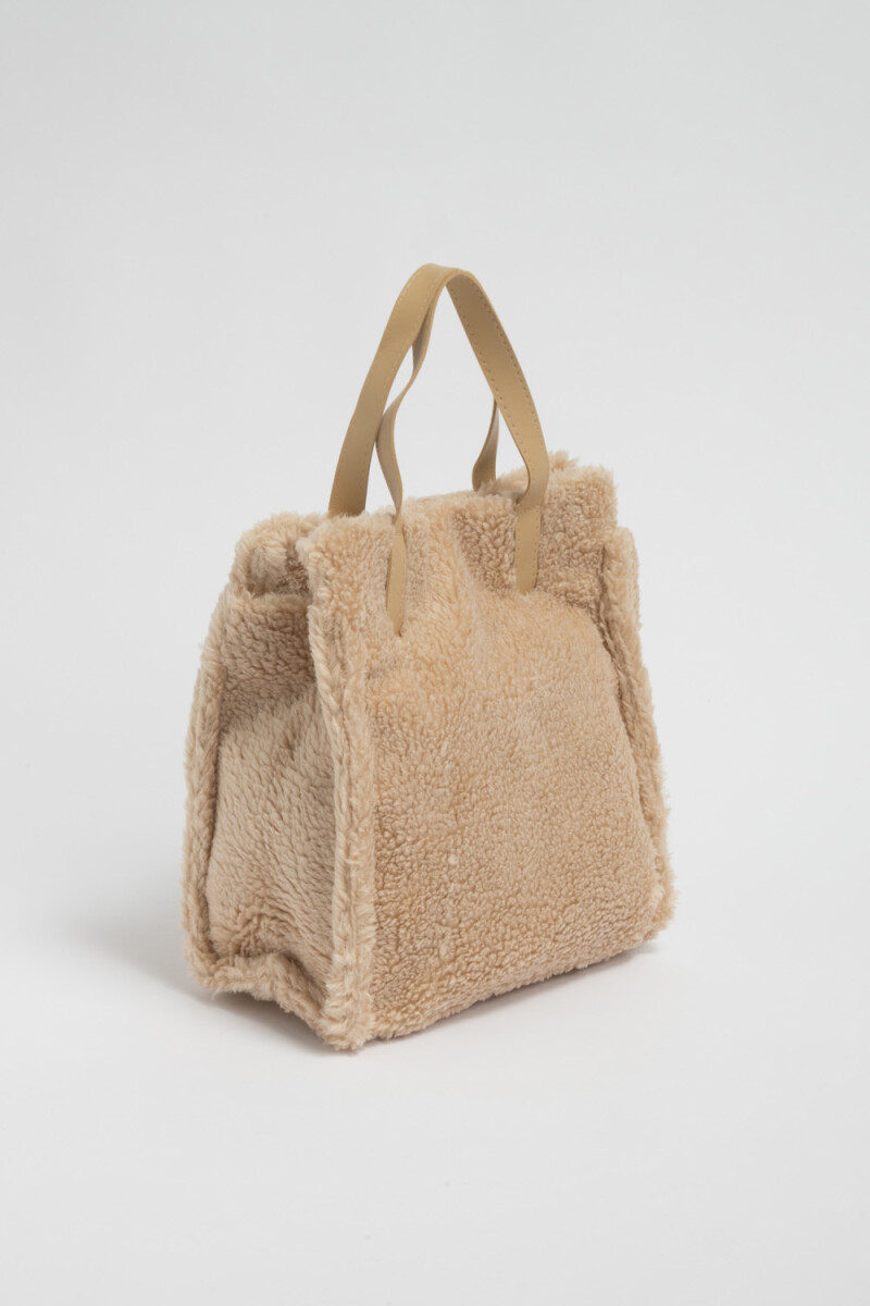 Bolso sherpa - Beige 