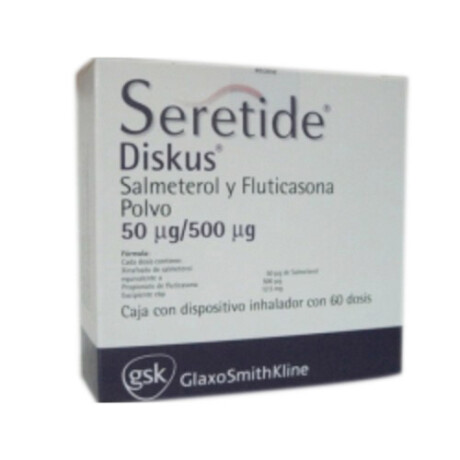 Seretide Diskus 500mcg/50mcg x 60 DOS Seretide Diskus 500mcg/50mcg x 60 DOS