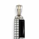 Colgante rectangular con zirconias Colgante rectangular con zirconias