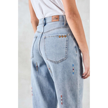 Jean Wide Bordado Jean
