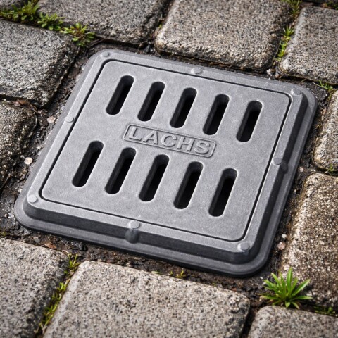 Tapa y marco resina reja 20x20 cm peatonal Tapa Y Marco Resina Reja 20x20 Cm Peatonal