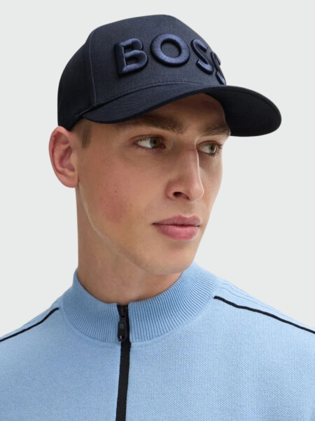 BOSS Gorra de Algodón con Logo 3D Bordado 0