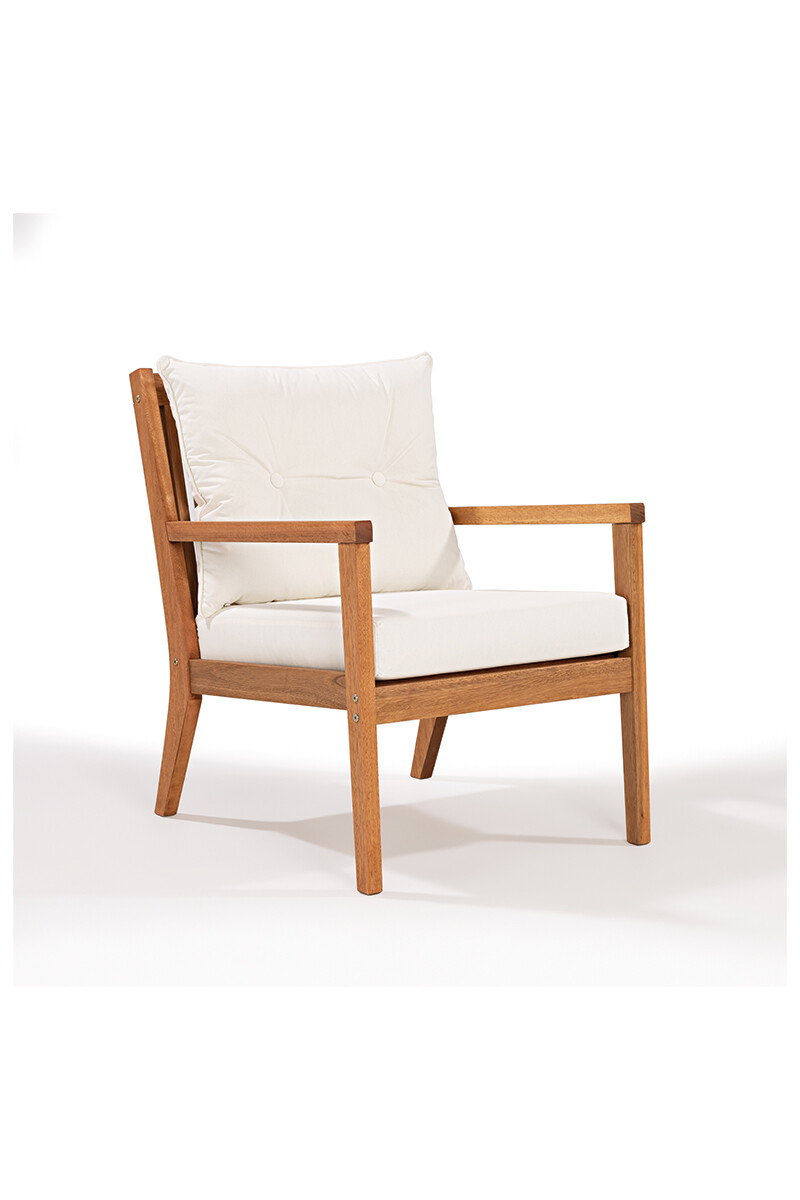 RIADE POLTRONA - POLTRONA RIADE ACQUABLOCK CRUDO 62x75x81CM JATOBA 