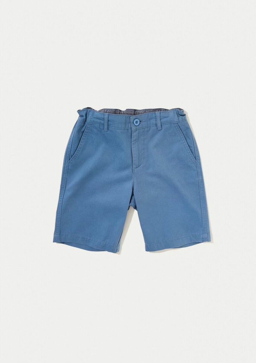 BERMUDA INFANTIL ESTILO CHINO - AZUL 