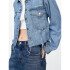 LT WASH DNM CROP JKT LIGHT WASH