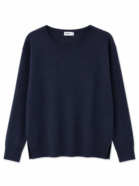 SWEATER BACK AZUL OSCURO