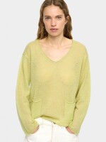 Jersey Mezcla De Lana Con Bolsillos lima