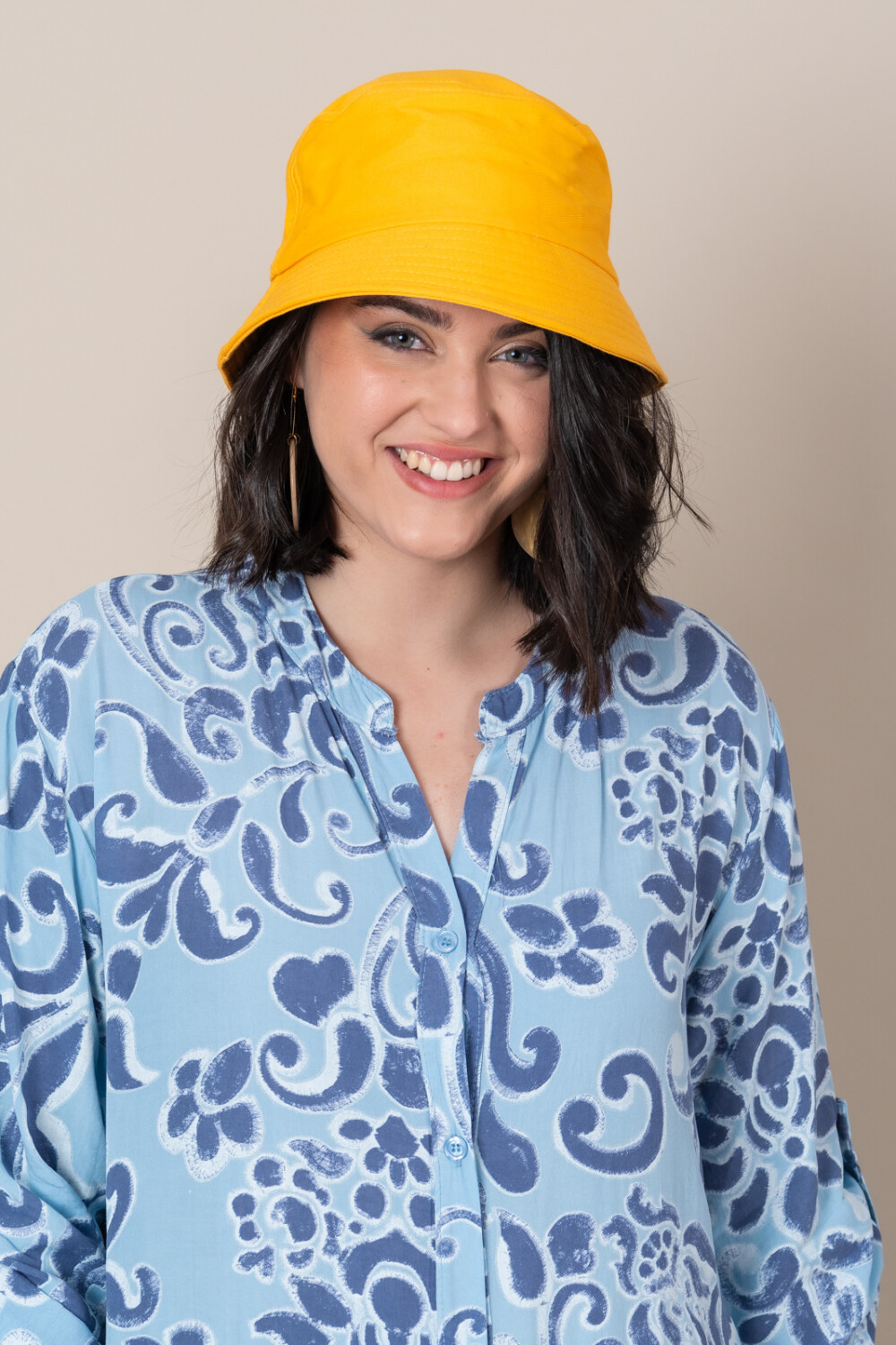 GORRO PILUSO Mostaza