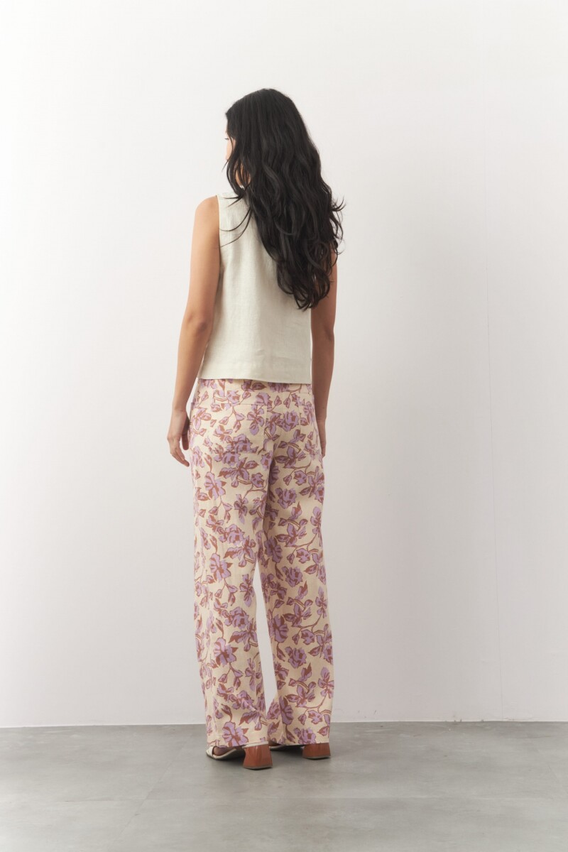 PANTALON JADEN PRINT Crudo