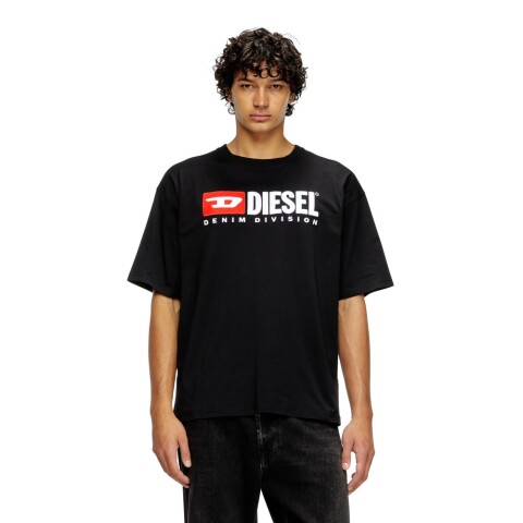 Polos Urbano Para Hombre T-Boxt-Div T-Shirt Negro