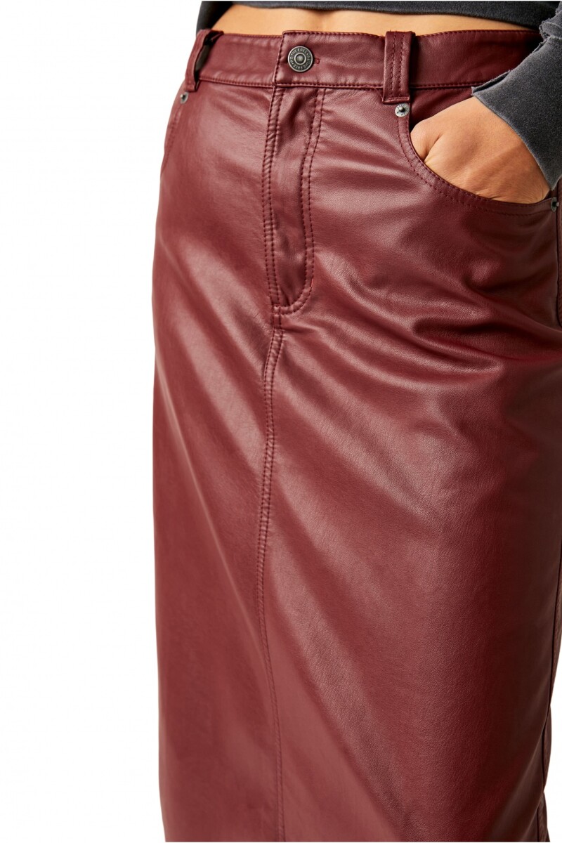 CITY SLICKER VEGAN MAXI Bordo