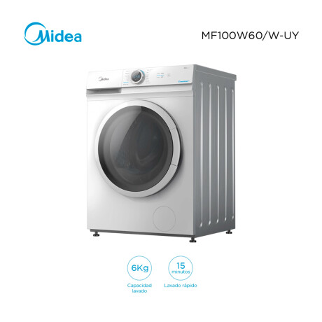 Lavarropas Carga Frontal De 6kg Midea Mf100w60/w-uy Unica