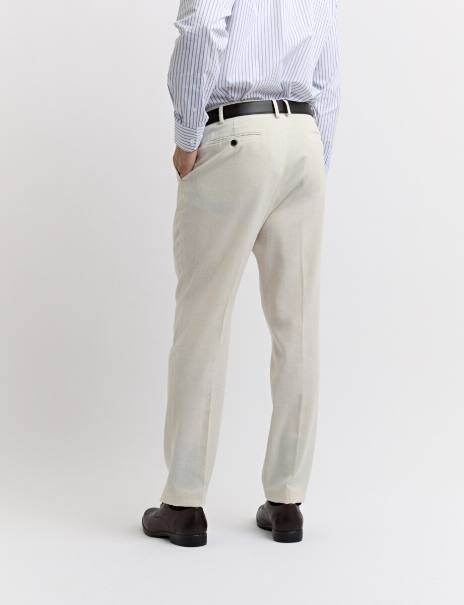 080576 PANTALON HARRINGTON LABEL Natural