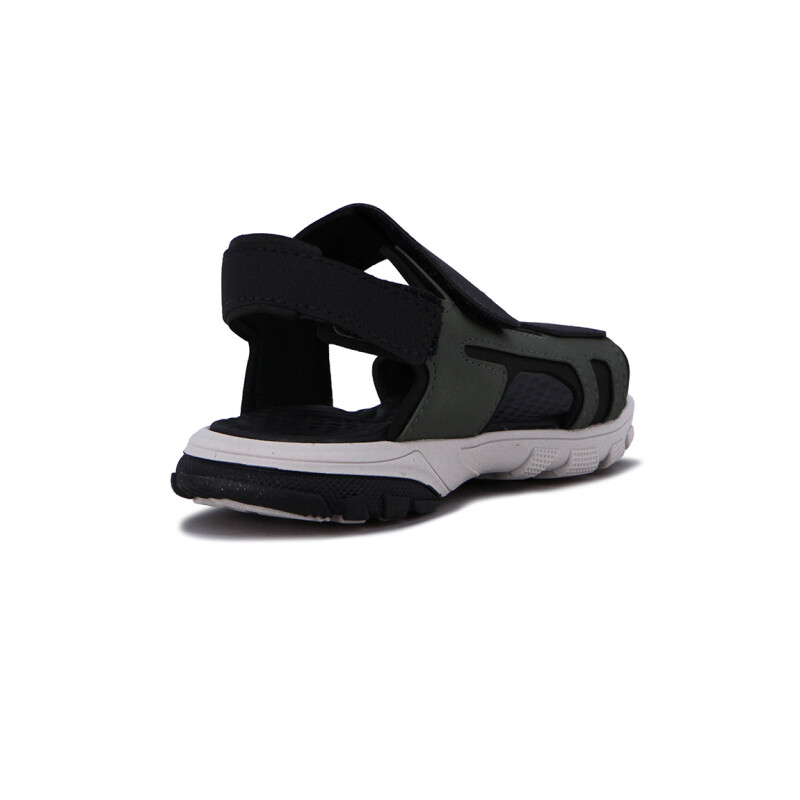 Molekinho Sandalia Dos Tiras C/ Velcro Oliva-negro