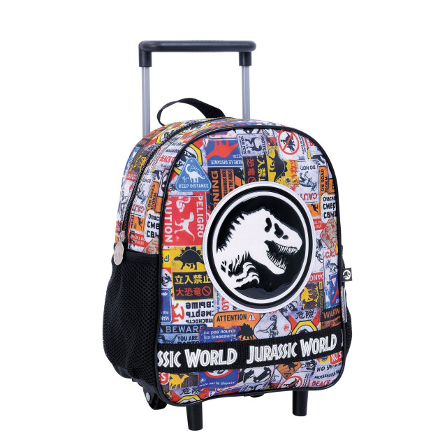 Mochila Jurassic Park Mini c/Carro Jurassic World Negro - Multicolor