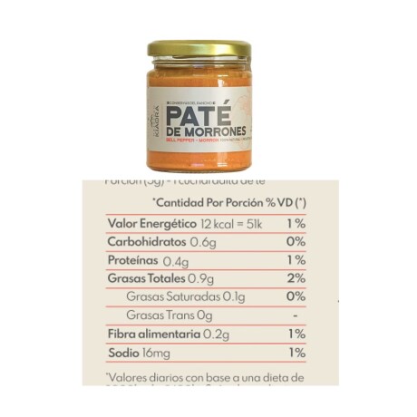 PATÉ DE MORRONES 175GRS PATÉ DE MORRONES 175GRS