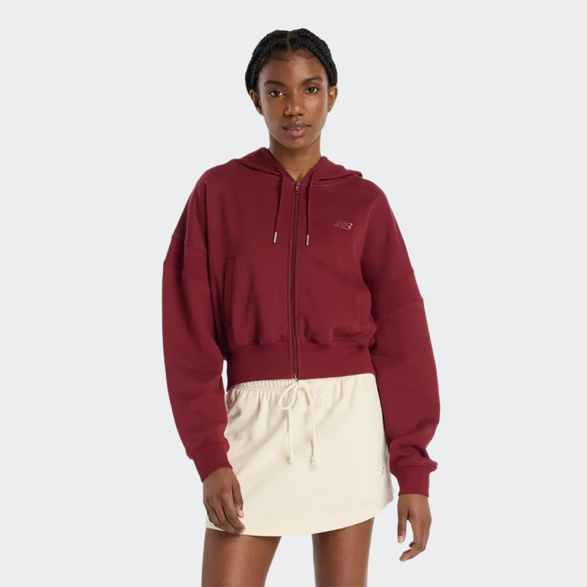 Campera New Balance French Terry - Rojo 