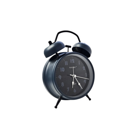 Reloj despertador retro metálico con doble campana 10*17 Azul