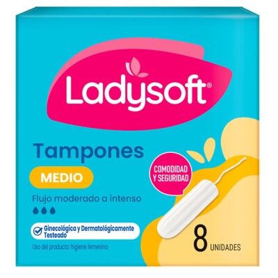 Tampones Ladysoft Medio 8 Uds. Tampones Ladysoft Medio 8 Uds.
