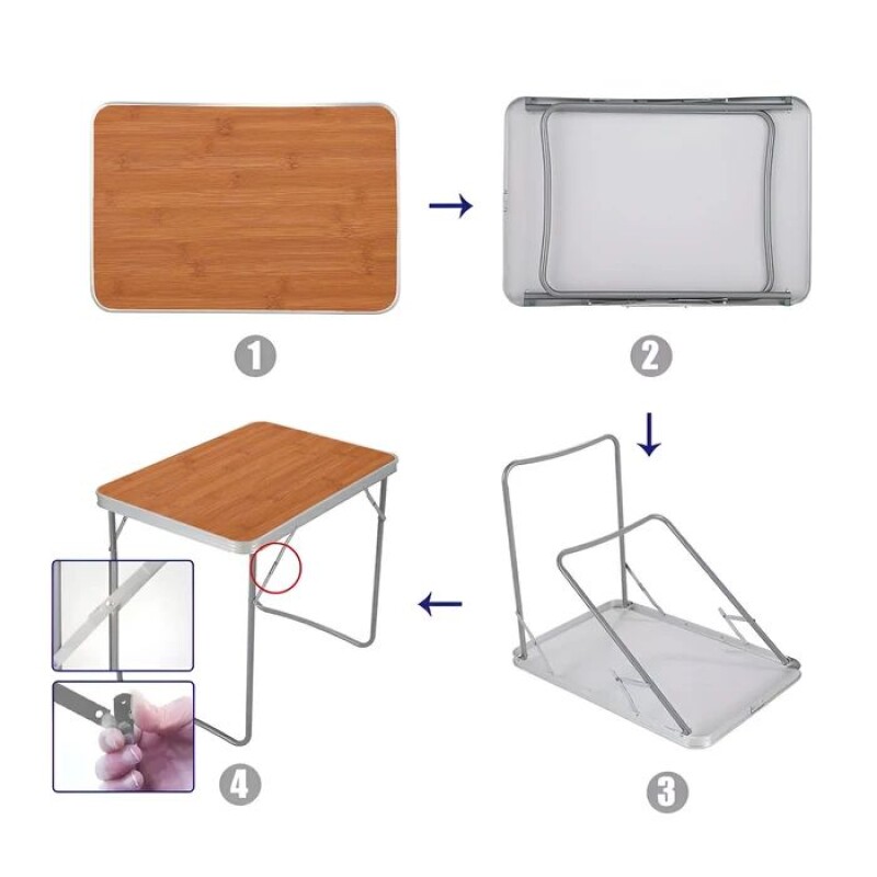 Mesa Plegable De Aluminio 0.80 x 0.60 Beige Mesa Plegable De Aluminio 0.80 x 0.60 Beige