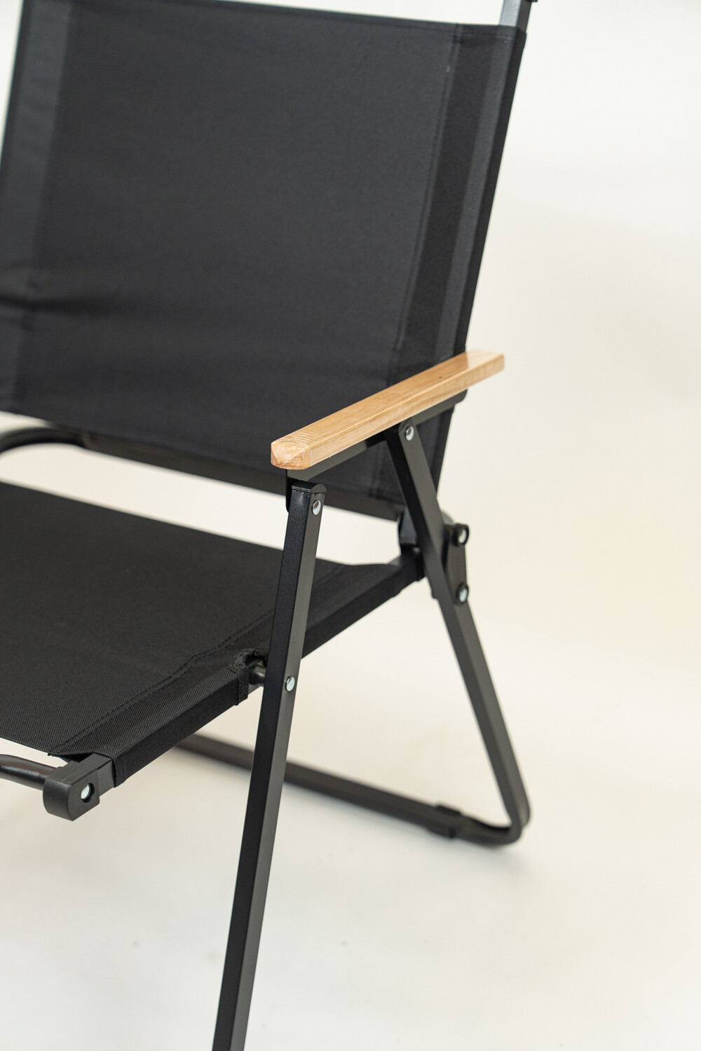 Silla Playa Plegable Alta Negro